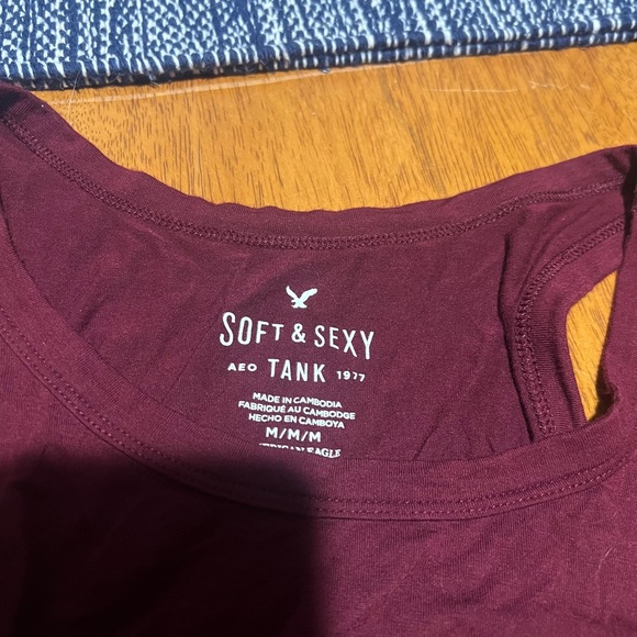 American Eagle Outfitters Deep Red Tank Top - Picture 4 of 4